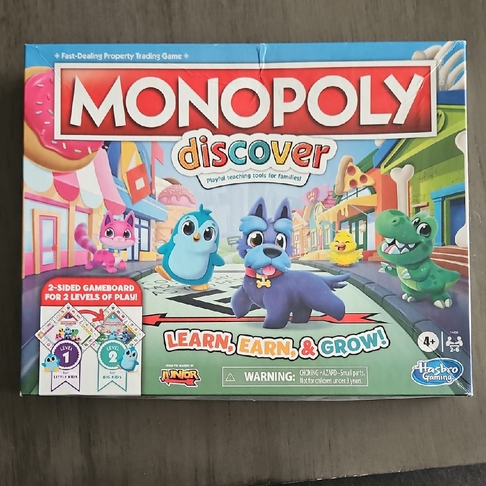 Hasbro Monopoly Discover Game - Red, Blue, Green